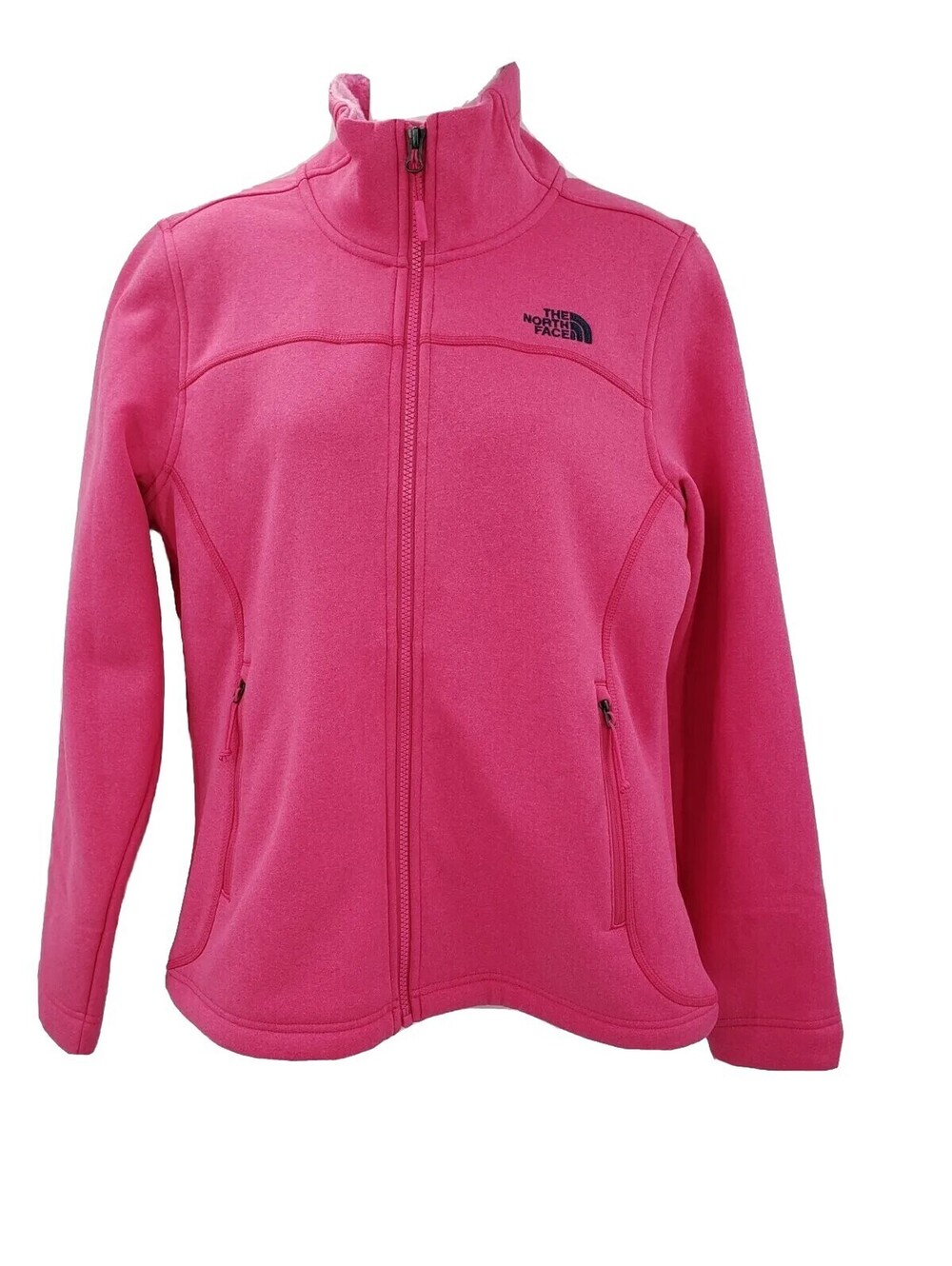 The North Face Jacket Womens Medium Fleece Timber Pink Full Zip Lined Coat
